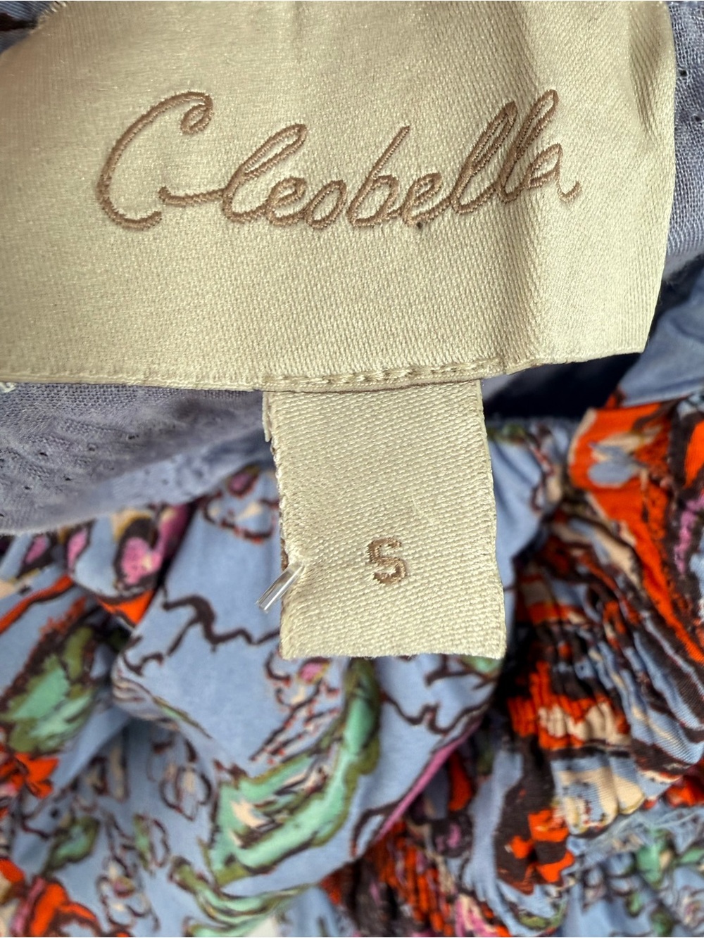 Cleobella Darlene Midi Dress S Manika Floral Puff Sleeve Cottagecore Romantic - Picture 6 of 7